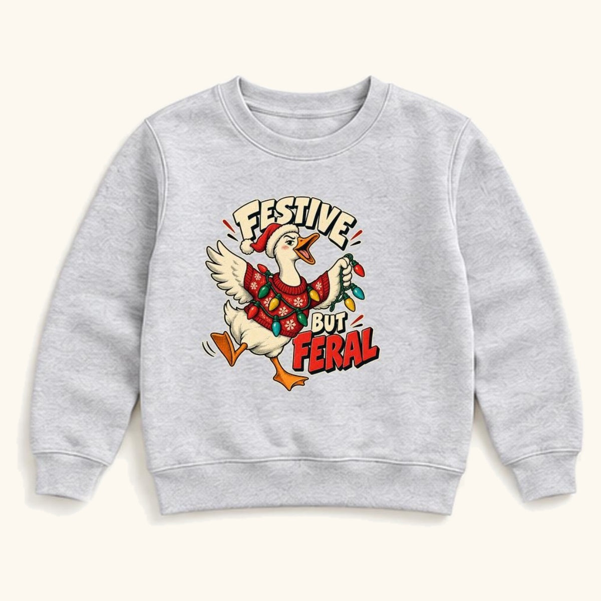 Festive But Feral — garment mockup or size chart