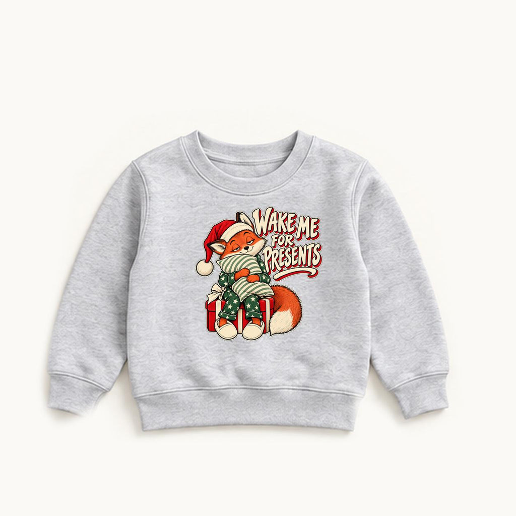 Wake Me for Presents — garment mockup or size chart