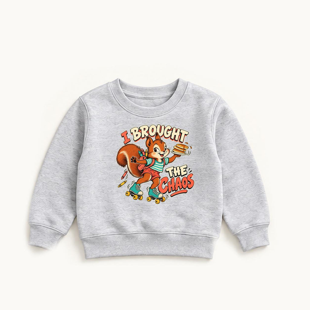I Brought the Chaos — garment mockup or size chart