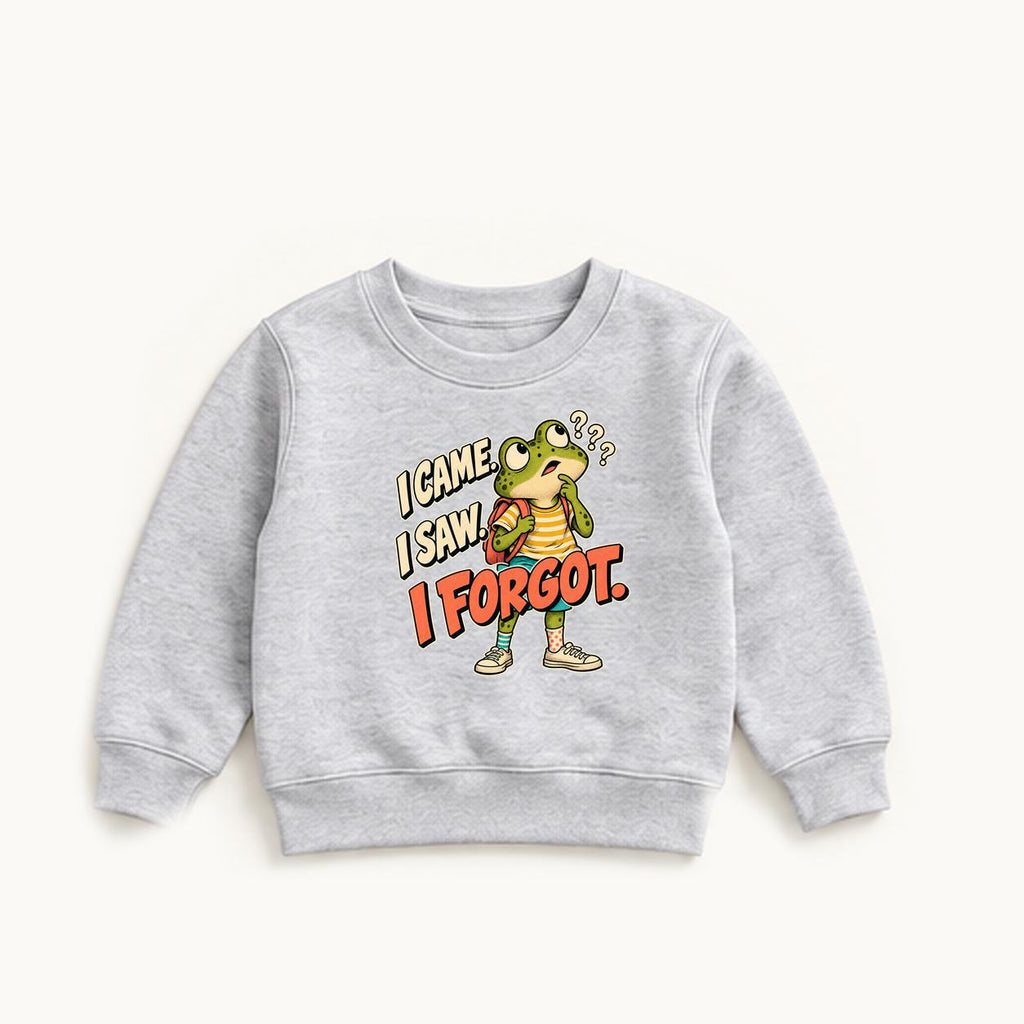 I Came I Saw I Forgot — garment mockup or size chart