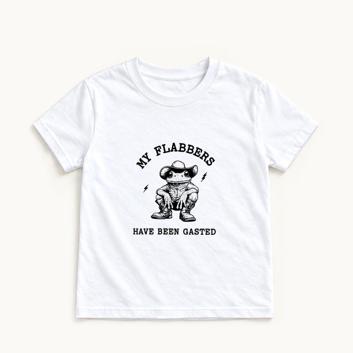 My Flabbers Have Been Gasted — garment mockup or size chart