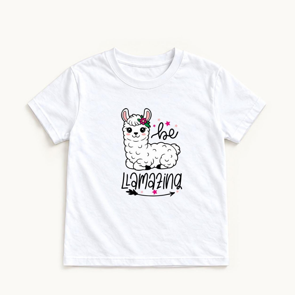Be Llamazing — garment mockup or size chart
