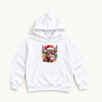 Highland Cow Christmas Bubblegum — garment mockup or size chart