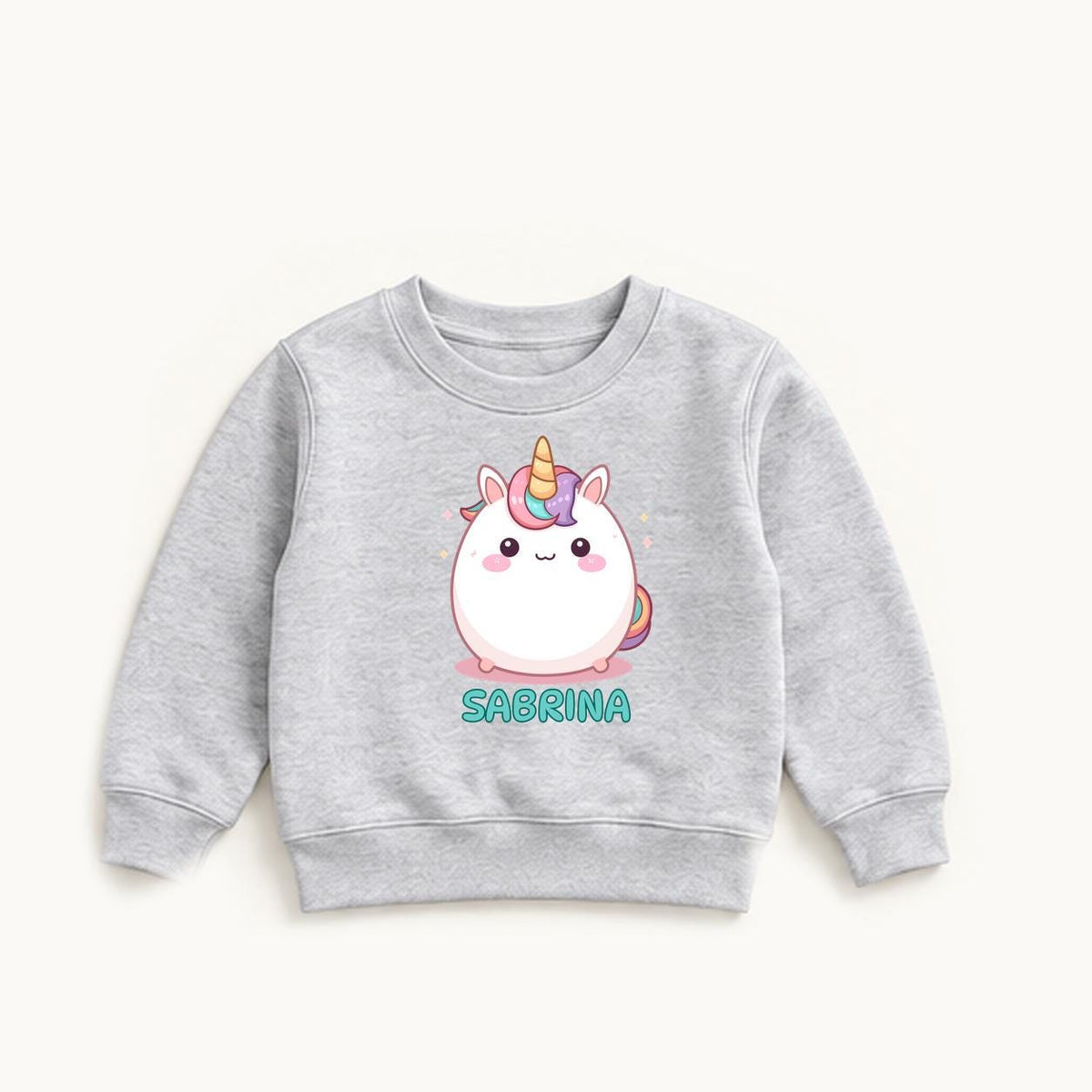 Personalized Squishy Unicorn — garment mockup or size chart