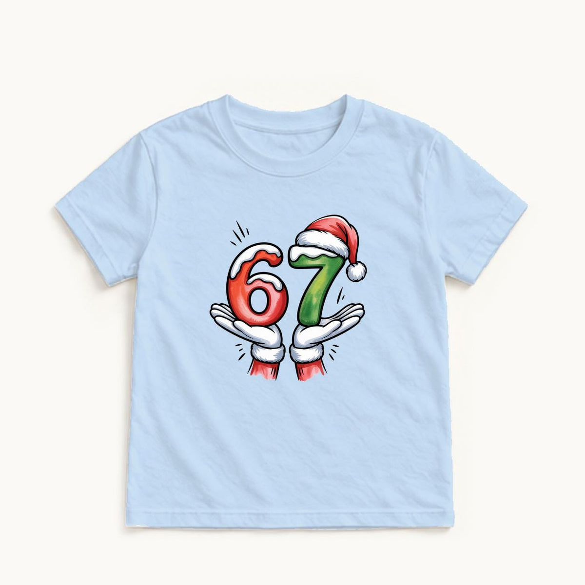 67 Six Seven Santa — garment mockup or size chart