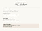 Funny Raccoon — garment mockup or size chart