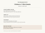 Funny Raccoon — garment mockup or size chart