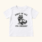 Funny Raccoon — garment mockup or size chart