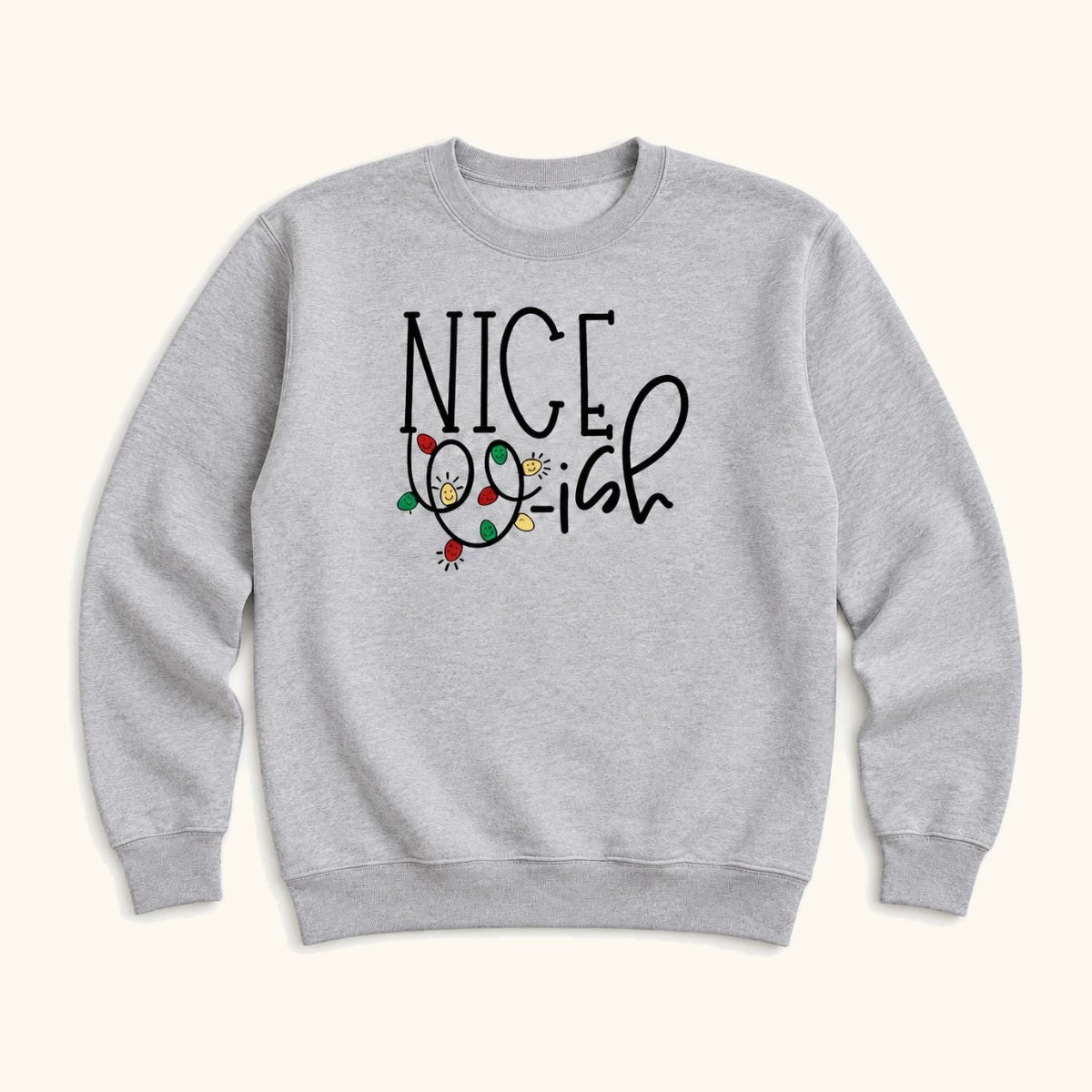 Nice-ish Christmas — garment mockup or size chart