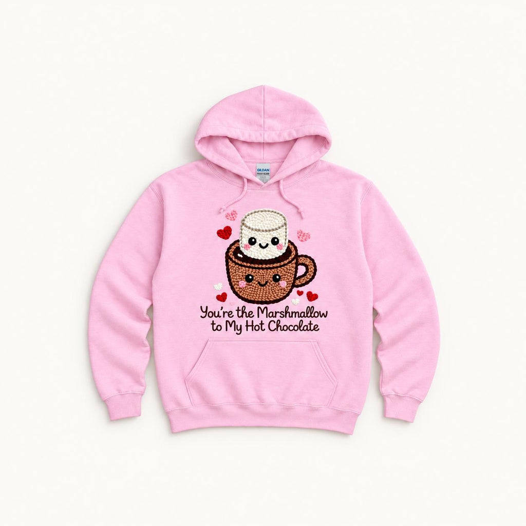 Marshmallow Hot Chocolate — garment mockup or size chart