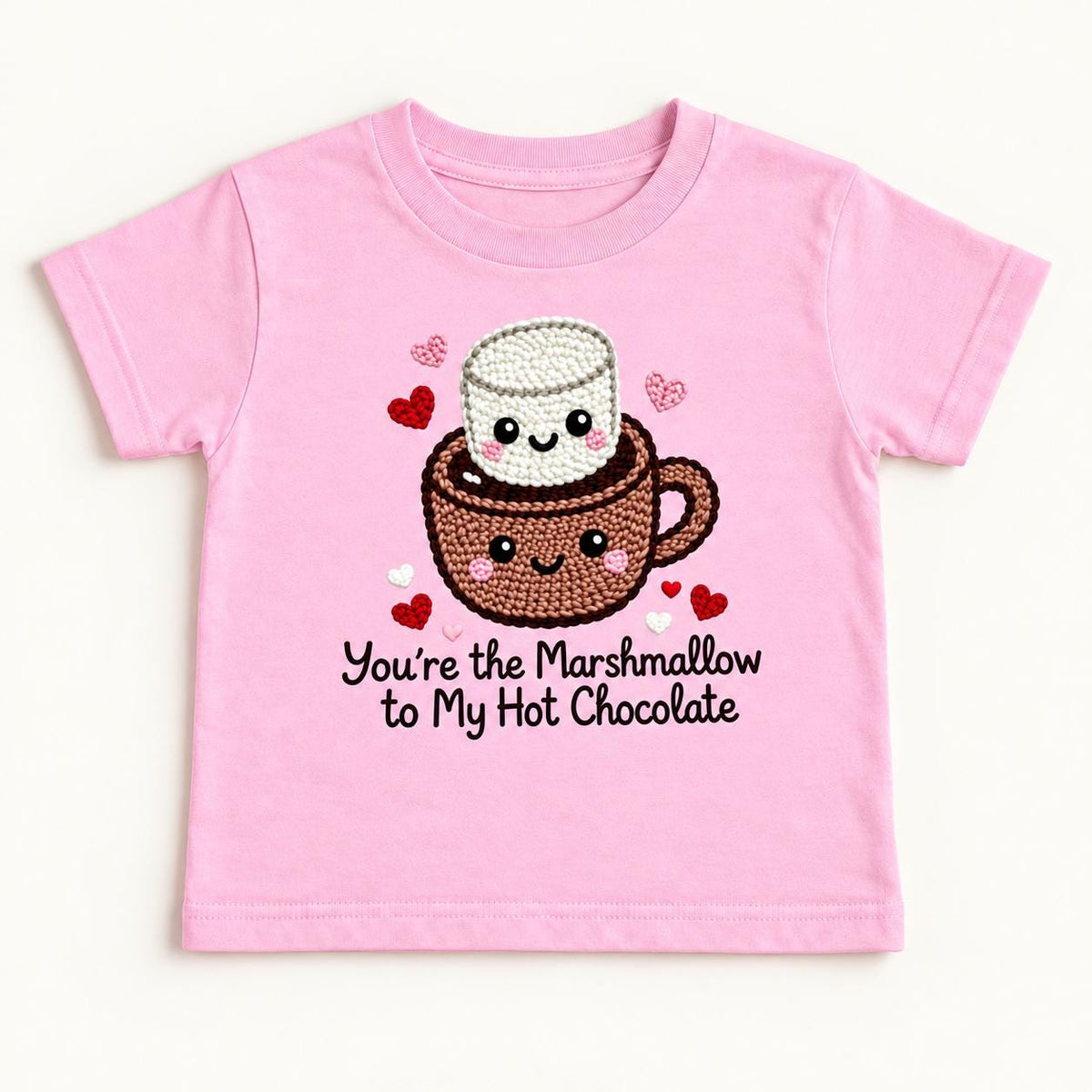 Marshmallow Hot Chocolate — garment mockup or size chart