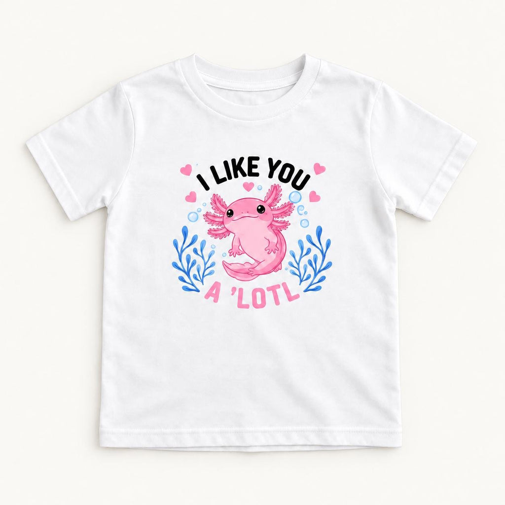 I Like You A Lotl Axolotl — garment mockup or size chart