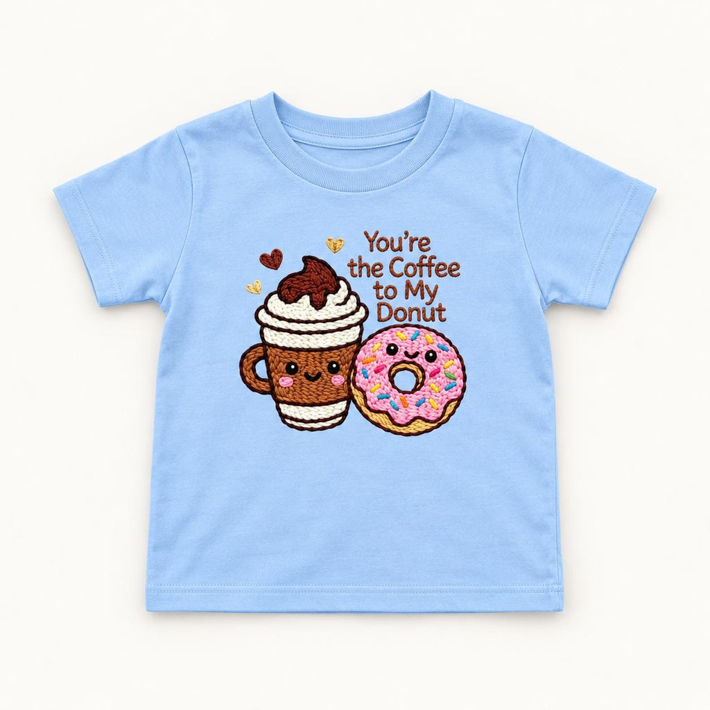 Coffee to My Donut — garment mockup or size chart