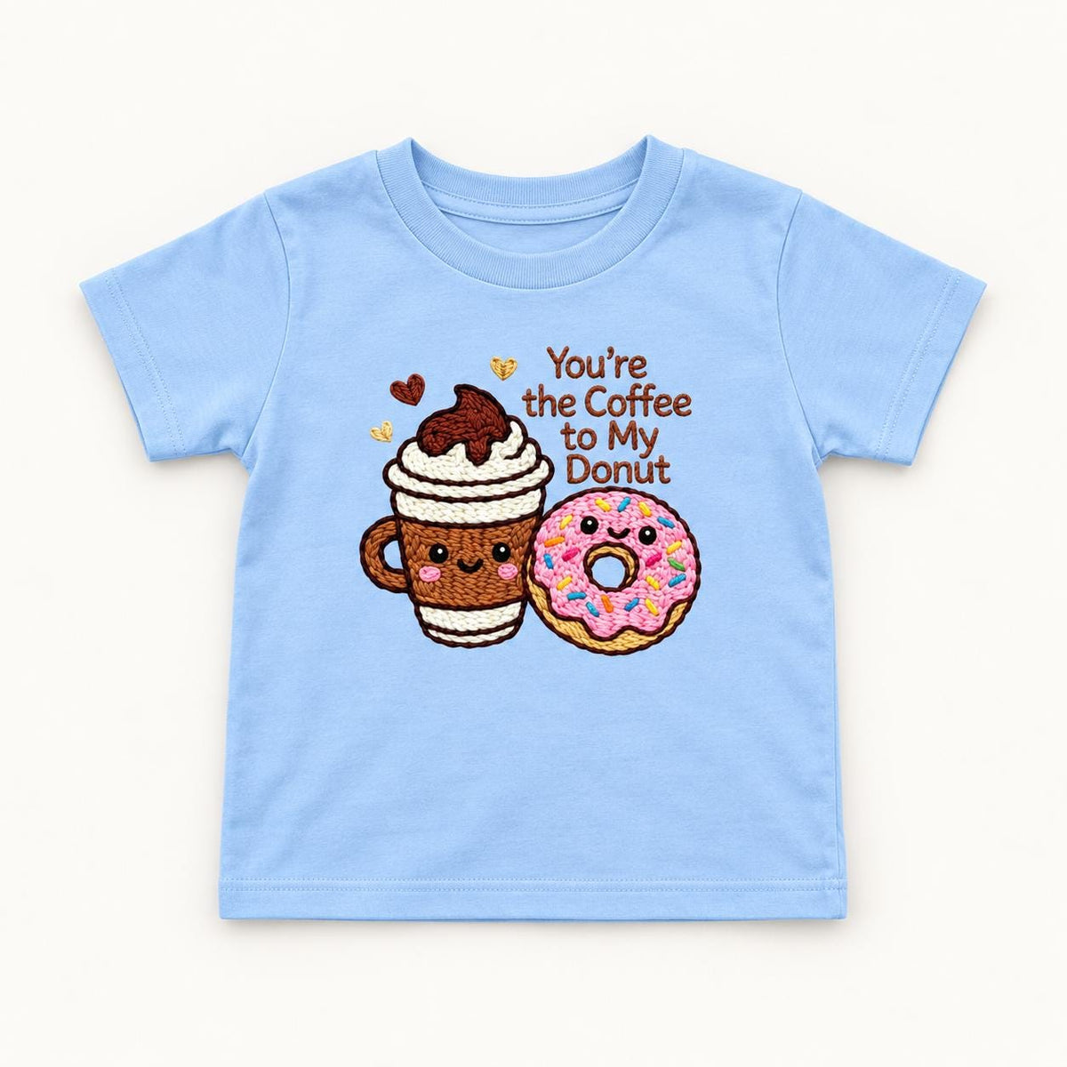Coffee to My Donut — garment mockup or size chart