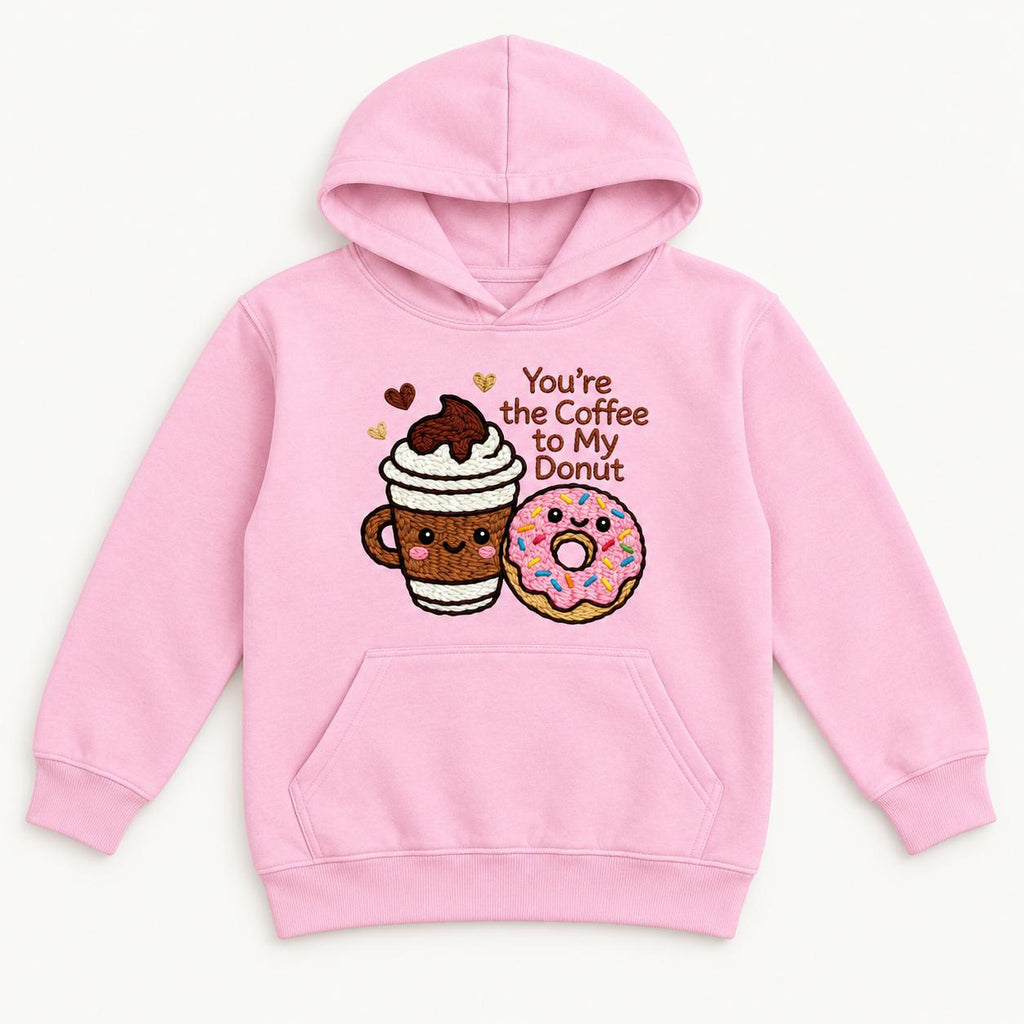 Coffee to My Donut — garment mockup or size chart