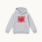 Coolest Valentine — Heart Sunglasses Faux Yarn Print — garment mockup or size chart