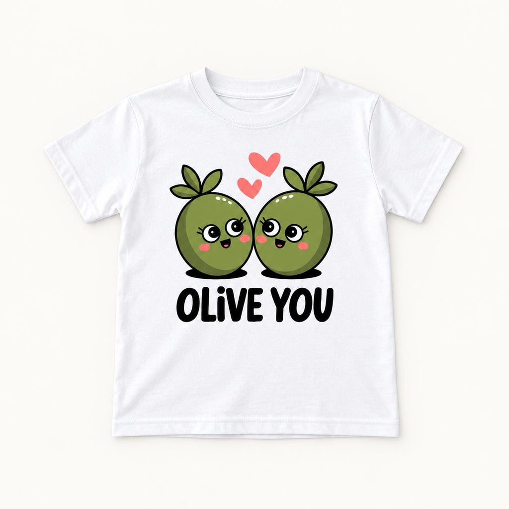 Olive You — garment mockup or size chart