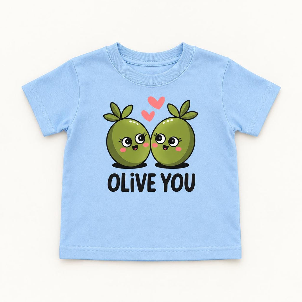 Olive You — garment mockup or size chart