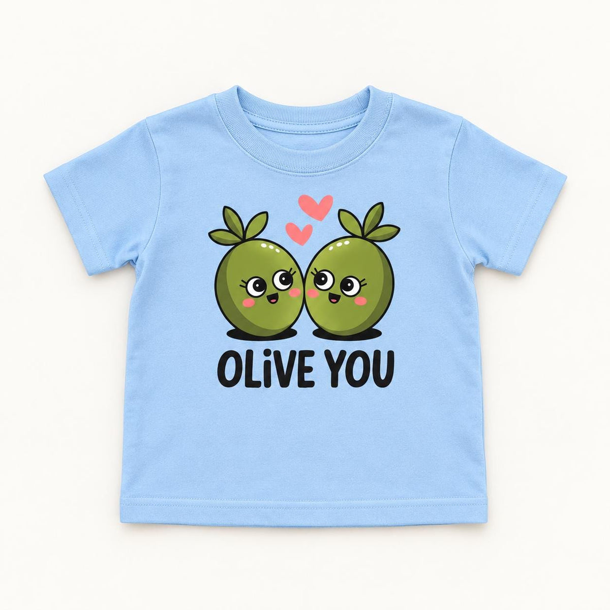 Olive You — garment mockup or size chart