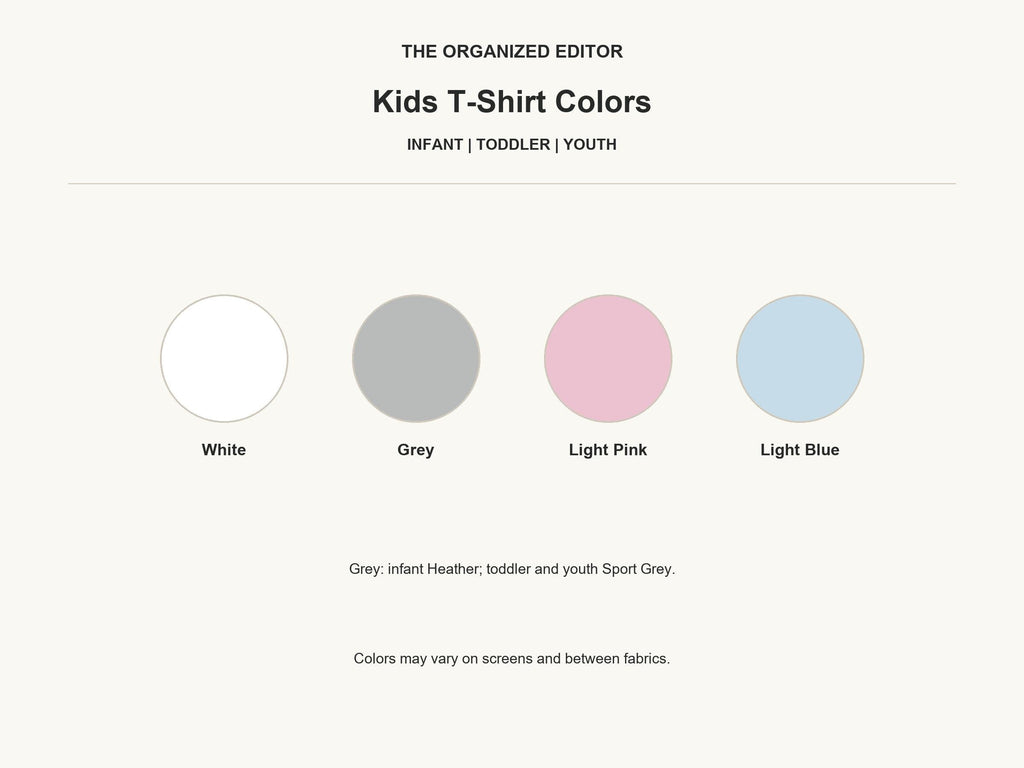 Olive You — garment mockup or size chart