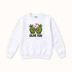 Olive You — garment mockup or size chart