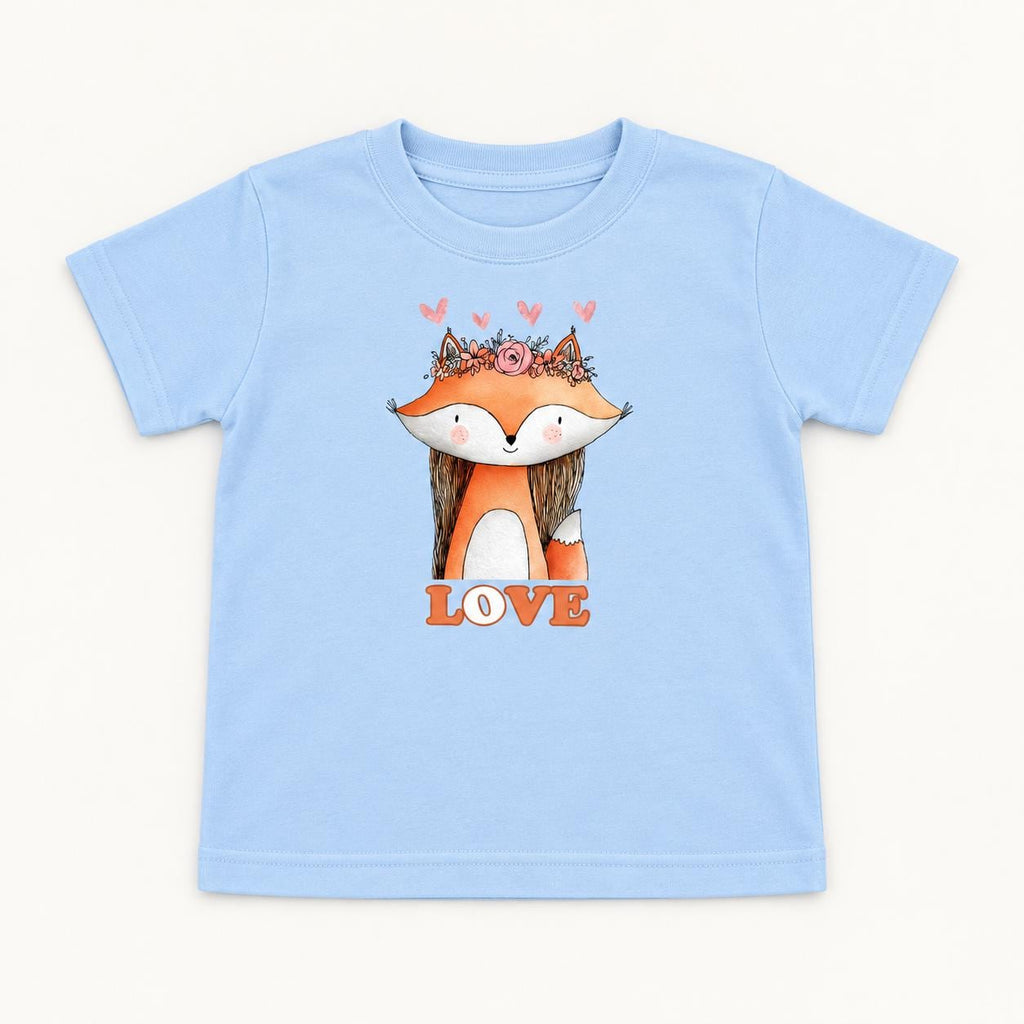 Fox Love — garment mockup or size chart
