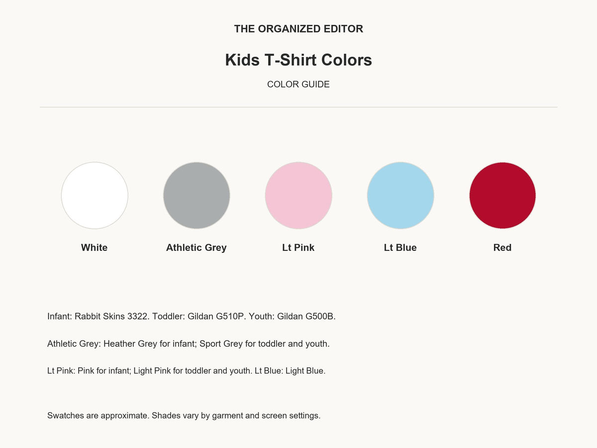 Fox Love — garment mockup or size chart