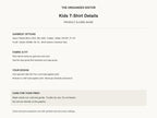 Fox Love — garment mockup or size chart