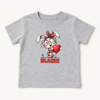 Personalized Winking Bunny — garment mockup or size chart