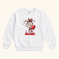 Personalized Winking Bunny — garment mockup or size chart