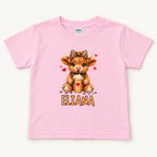 Personalized Coffee Highland Cow — garment mockup or size chart