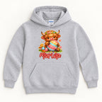 Personalized Easter Egg Highland Cow — garment mockup or size chart