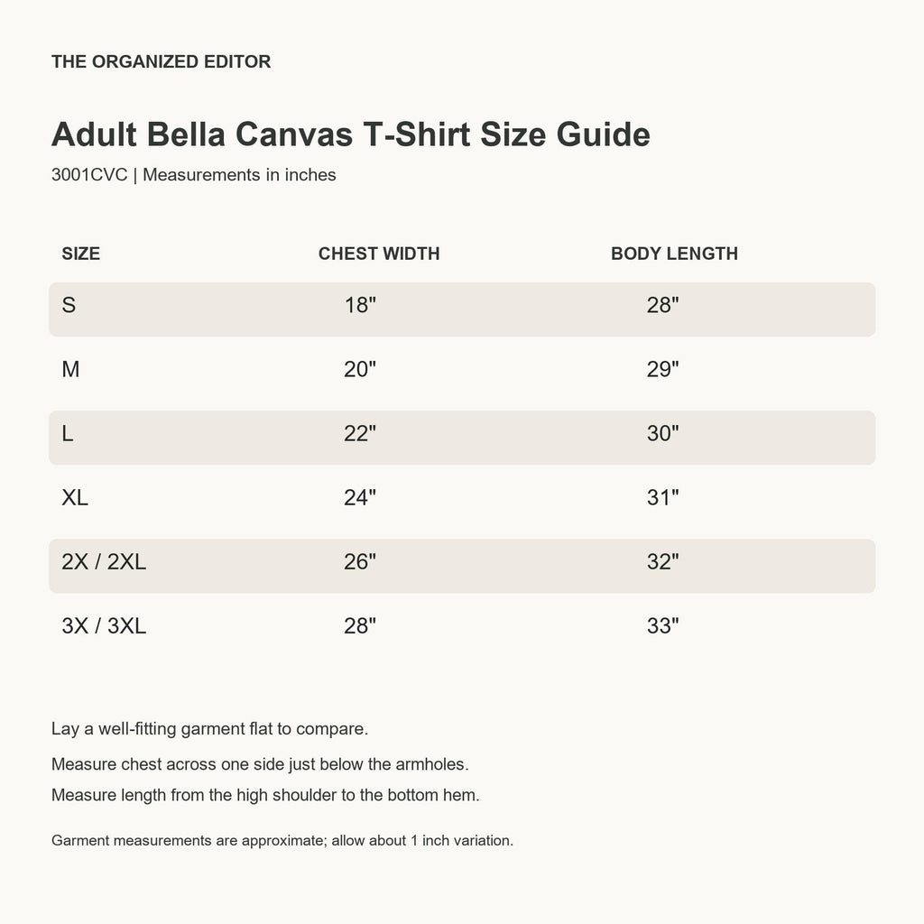 Nice-ish Christmas — garment mockup or size chart
