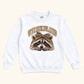 Overstimulated Raccoon — garment mockup or size chart