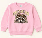 Overstimulated Raccoon — garment mockup or size chart