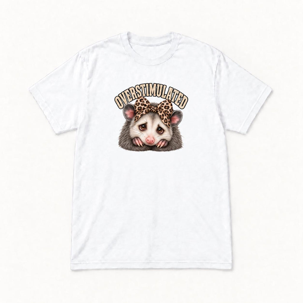 Overstimulated Possum — garment mockup or size chart