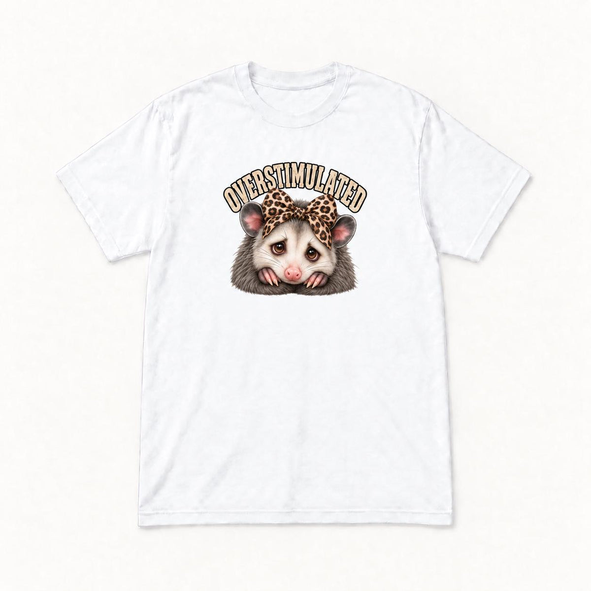 Overstimulated Possum — garment mockup or size chart
