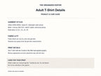 You're the Cookie to My Milk — garment mockup or size chart