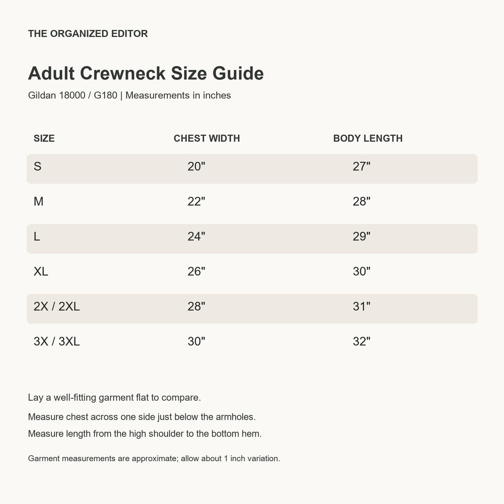 I Loaf You So Much — garment mockup or size chart