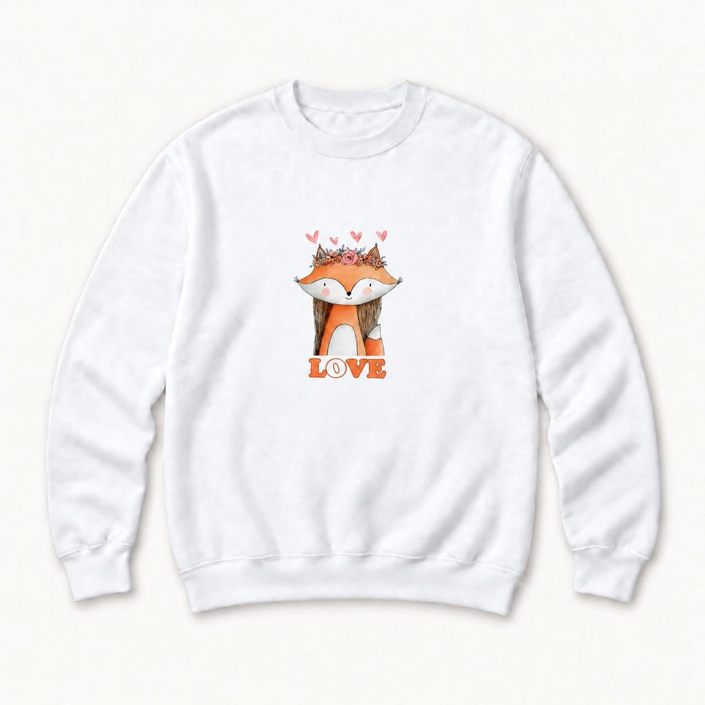 Fox Love — garment mockup or size chart