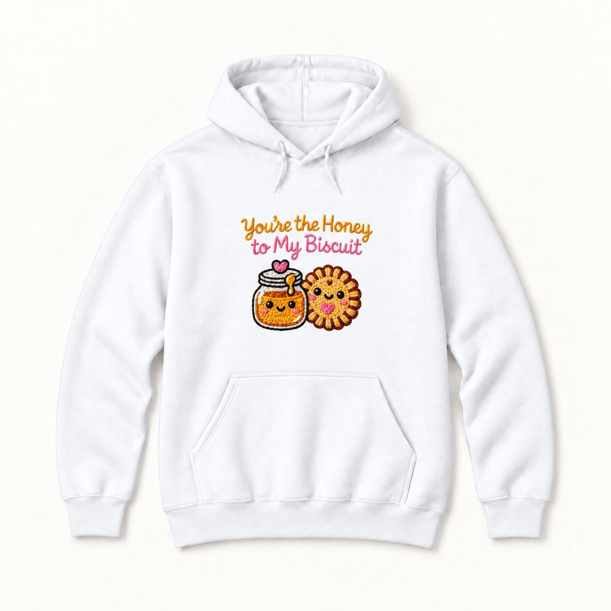 You're the Honey to My Biscuit — garment mockup or size chart