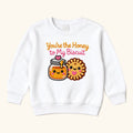 You're the Honey to My Biscuit — garment mockup or size chart