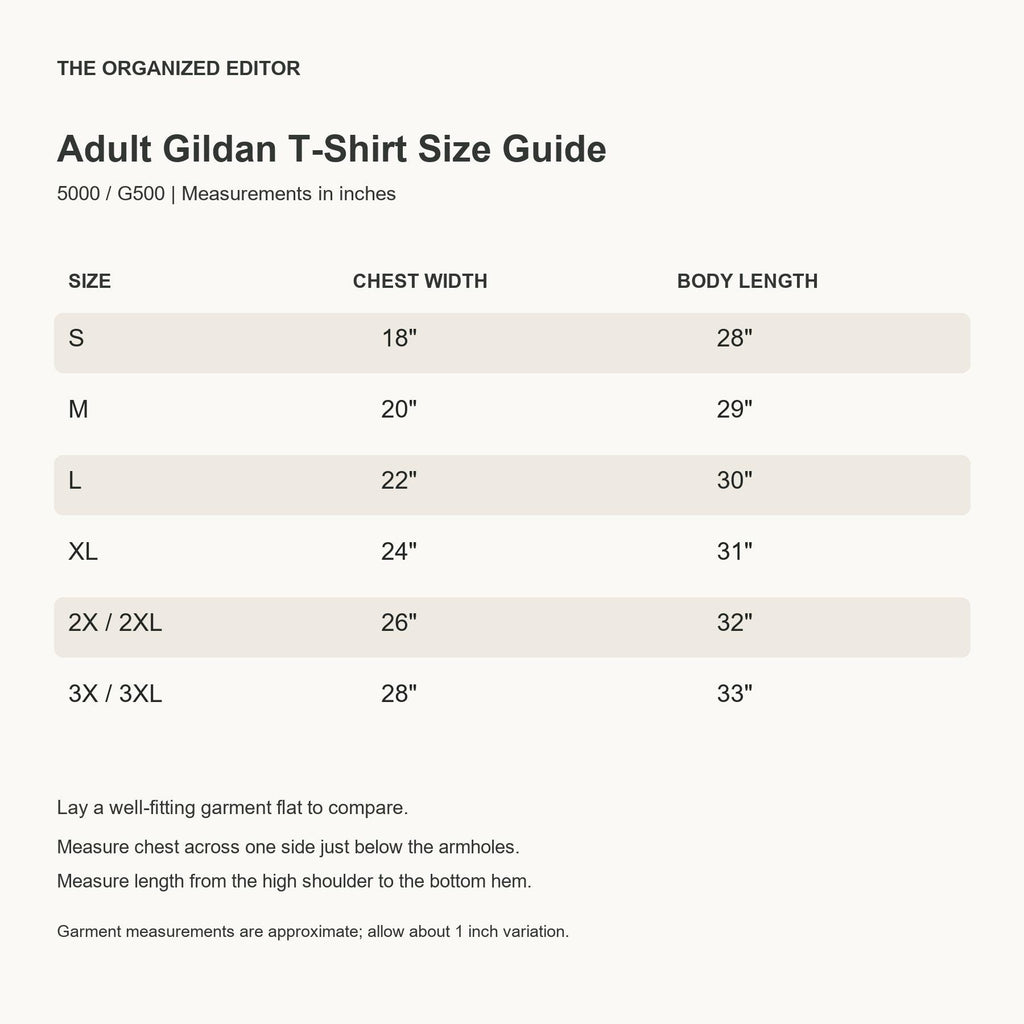 Nap First Panic Later Goose — garment mockup or size chart