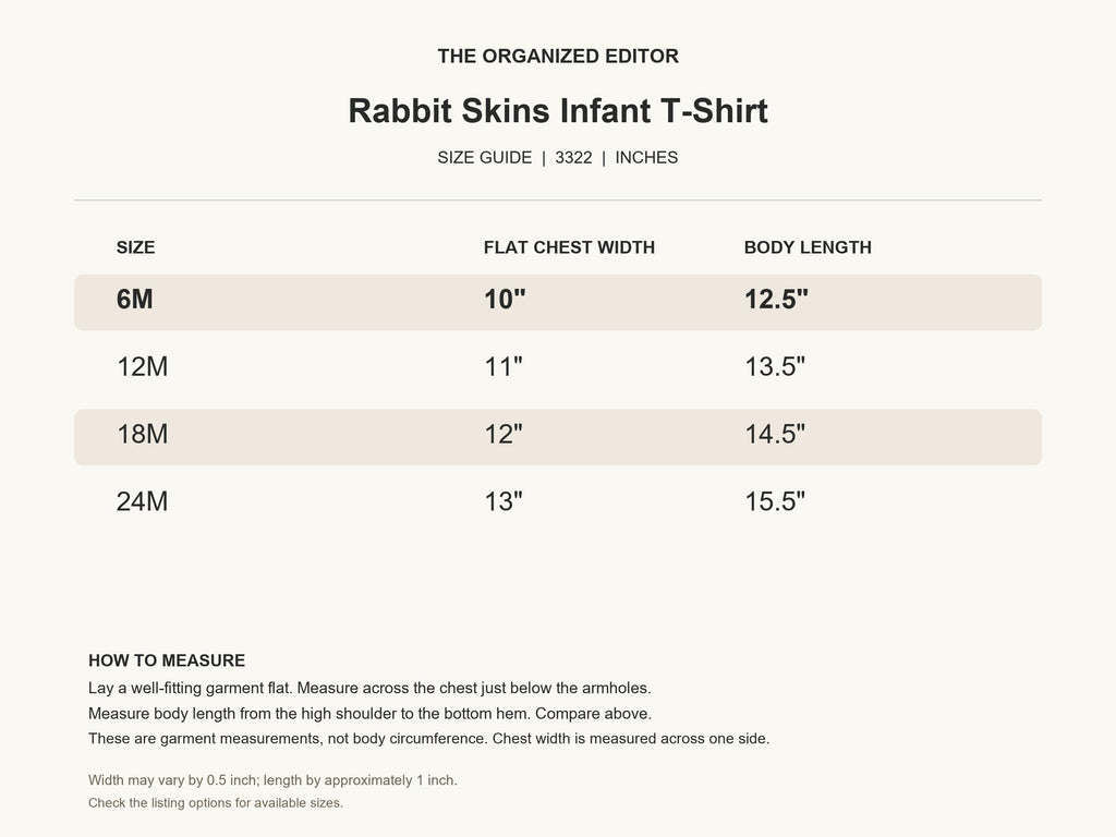 Highland Cow Booty — garment mockup or size chart