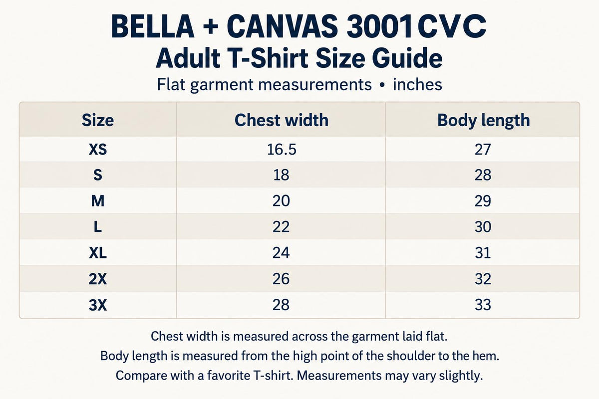 I'm Here You're Welcome Raccoon — garment mockup or size chart