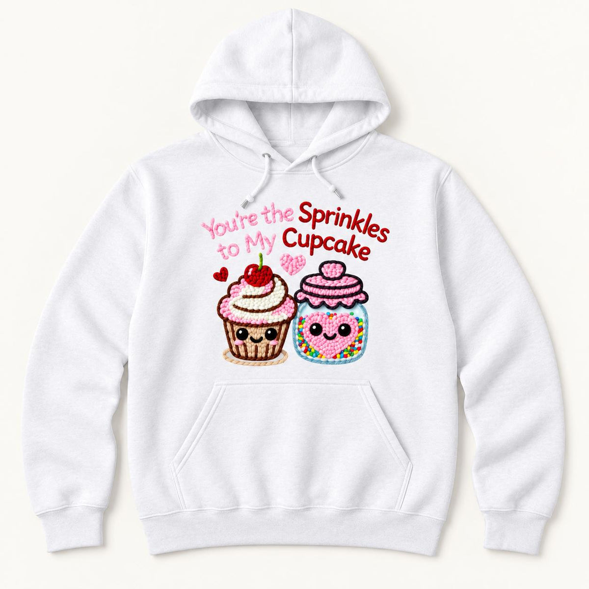 You're the Sprinkles to My Cupcake — garment mockup or size chart