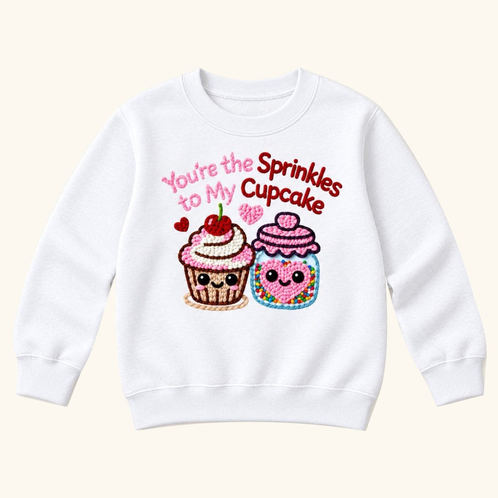 You're the Sprinkles to My Cupcake — garment mockup or size chart