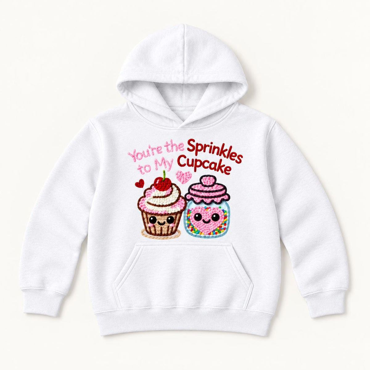 You're the Sprinkles to My Cupcake — garment mockup or size chart