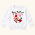 You're the Cherry to My Sundae — garment mockup or size chart