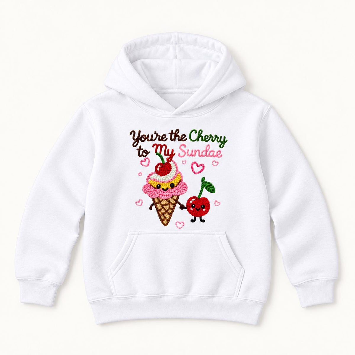 You're the Cherry to My Sundae — garment mockup or size chart